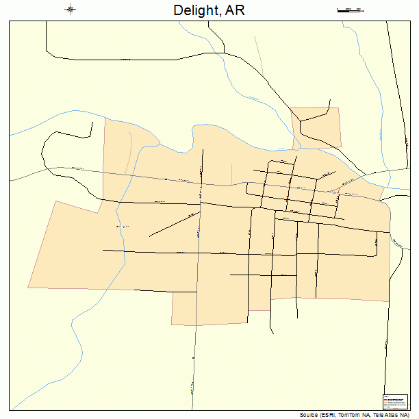 Delight, AR street map