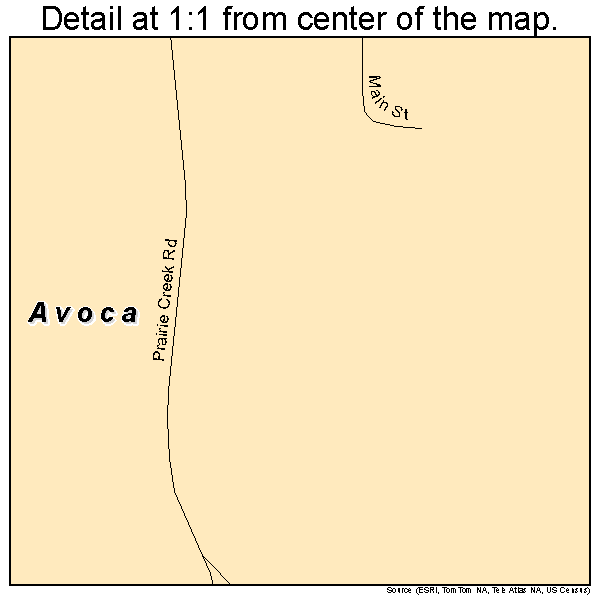Avoca, Arkansas road map detail