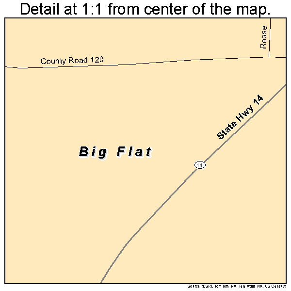 Big Flat, Arkansas road map detail