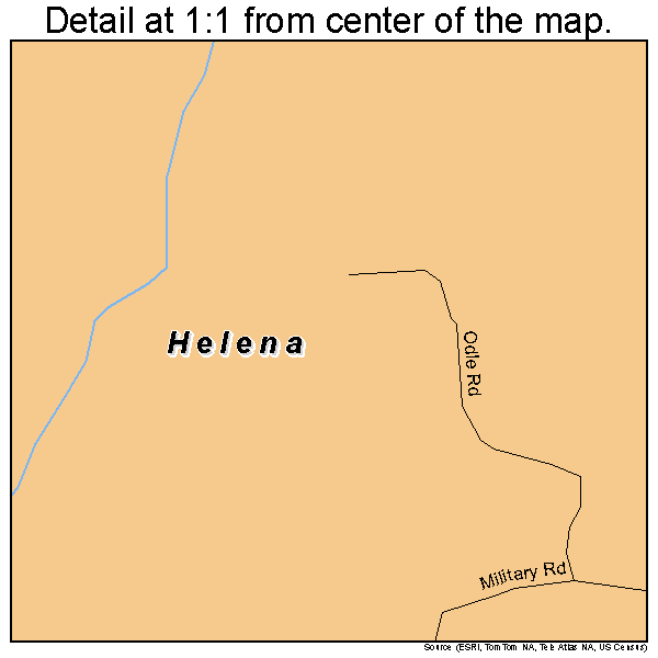 Helena, Arkansas road map detail