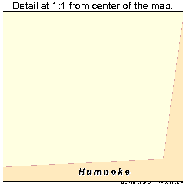 Humnoke, Arkansas road map detail