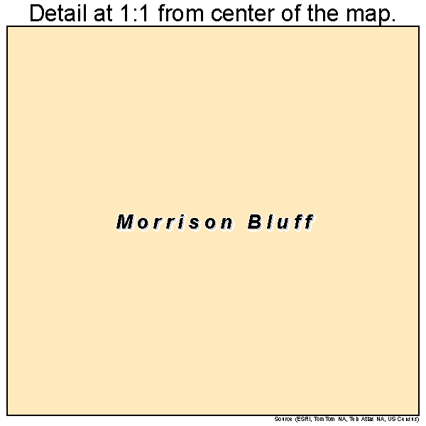 Morrison Bluff, Arkansas road map detail