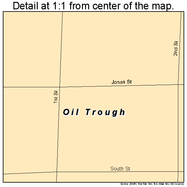 Oil Trough, Arkansas road map detail