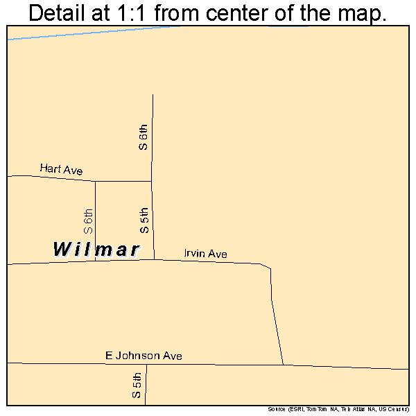 Wilmar, Arkansas road map detail