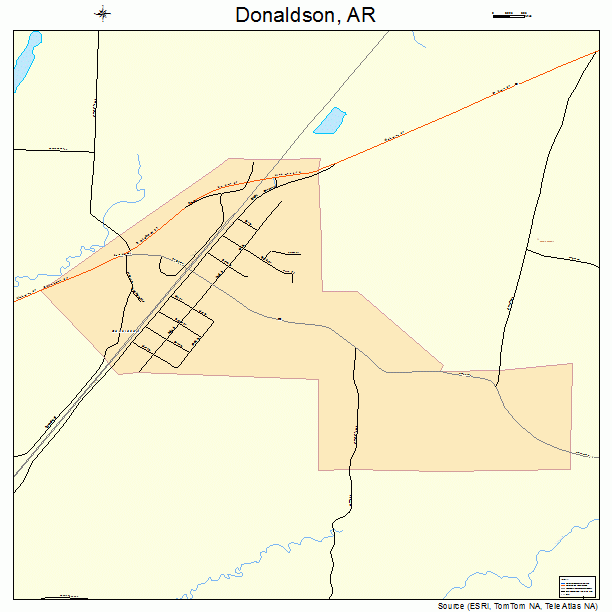 Donaldson, AR street map