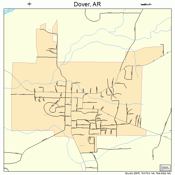 Dover, AR street map