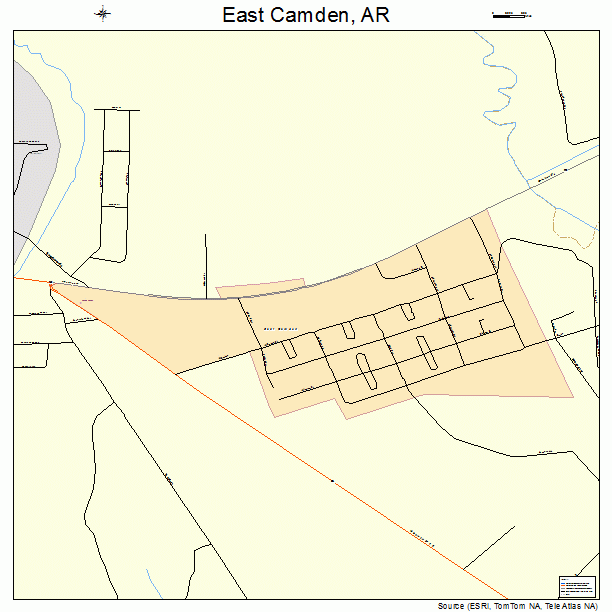 East Camden, AR street map