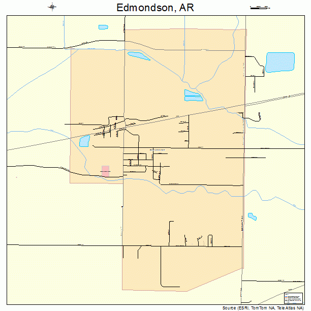Edmondson, AR street map