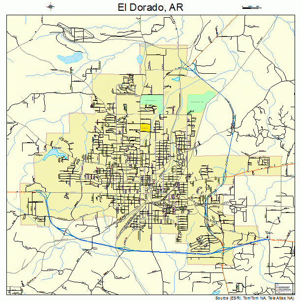 El Dorado, AR street map