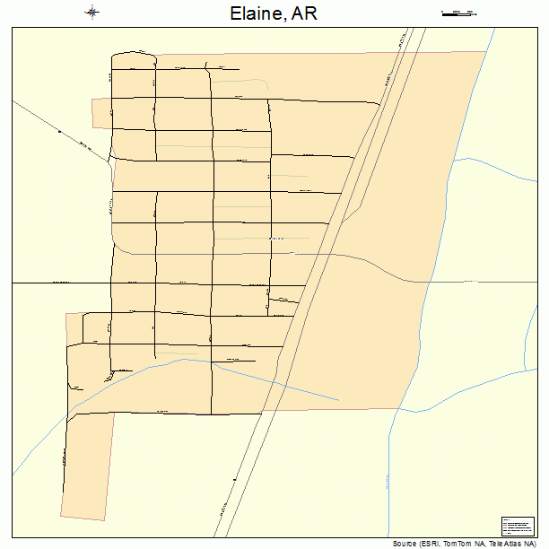 Elaine, AR street map