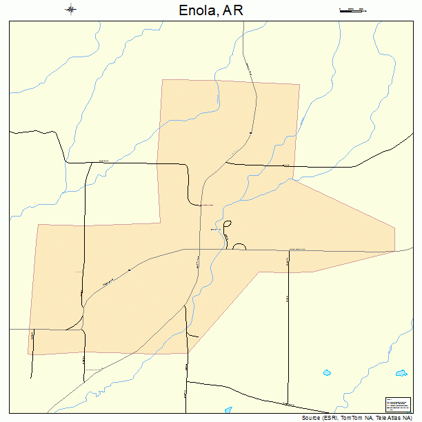 Enola, AR street map