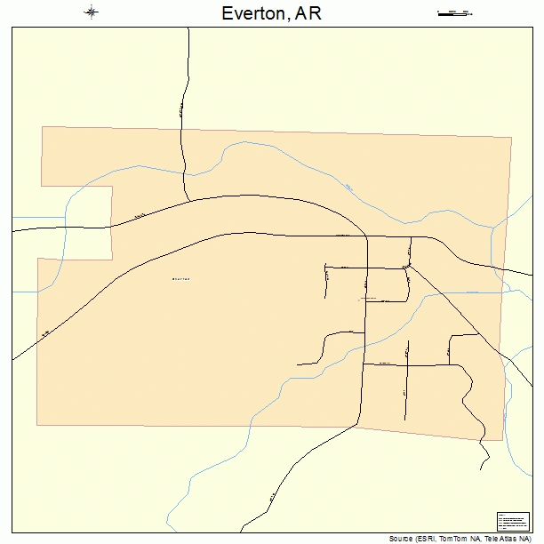 Everton, AR street map