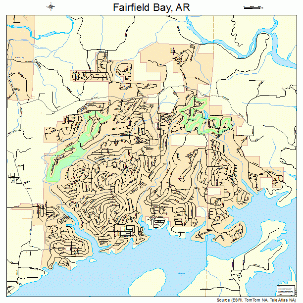 Fairfield Bay, AR street map