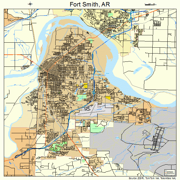 Fort Smith, AR street map