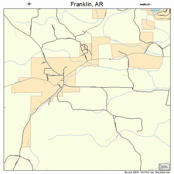 Franklin, AR street map