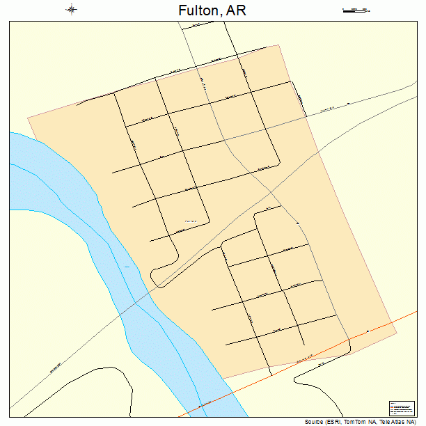 Fulton, AR street map
