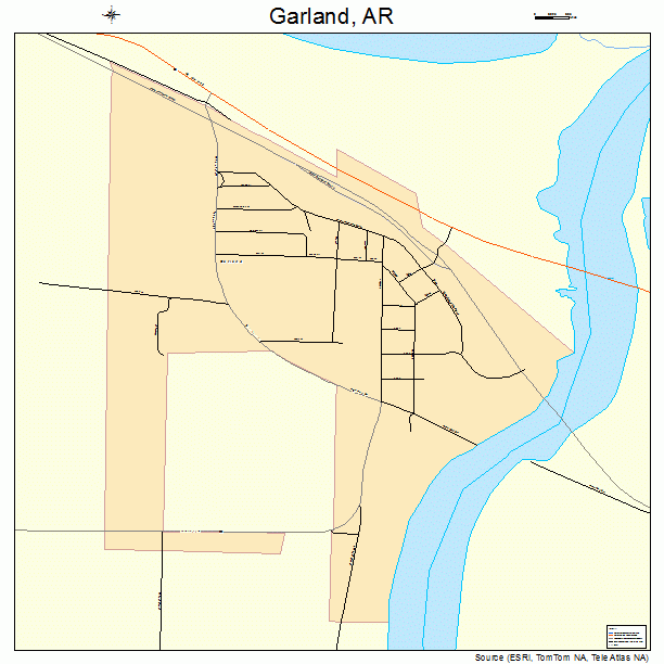 Garland, AR street map