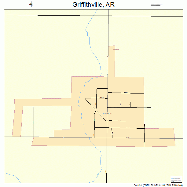 Griffithville, AR street map