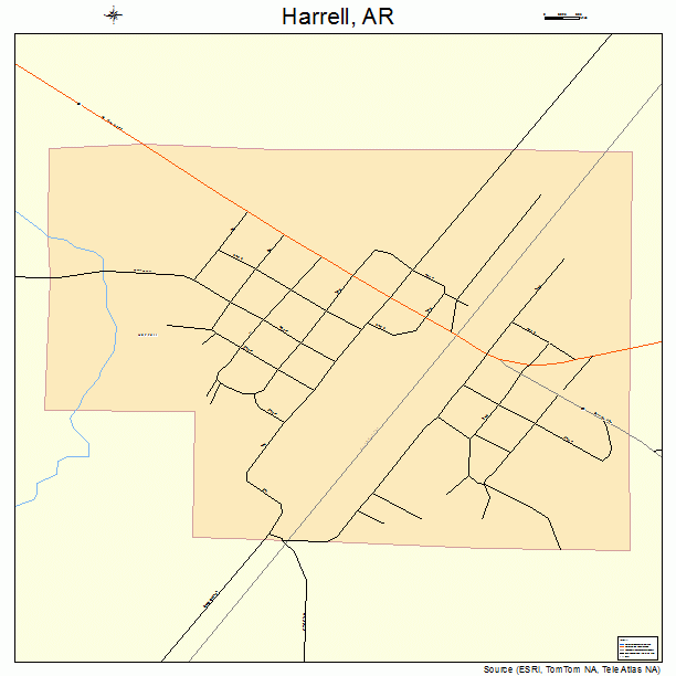 Harrell, AR street map