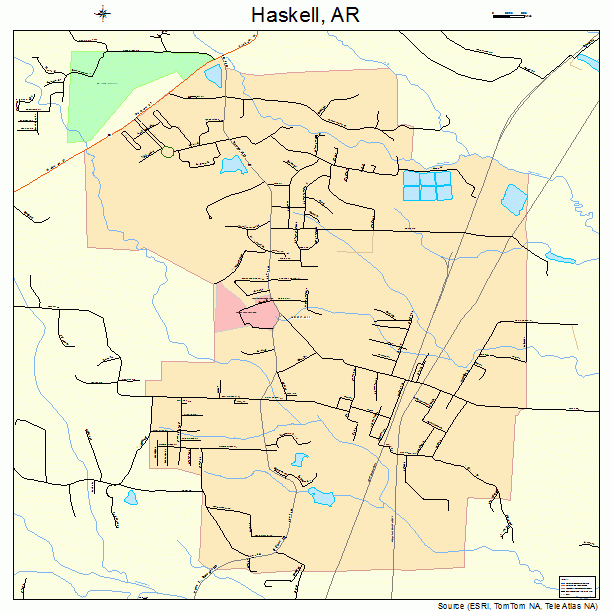 Haskell, AR street map