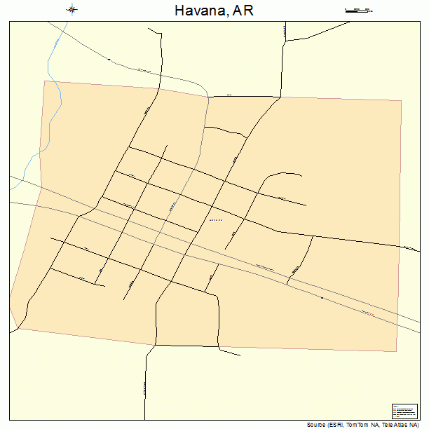 Havana, AR street map