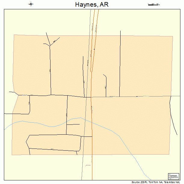 Haynes, AR street map