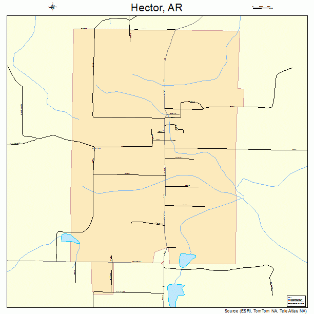 Hector, AR street map