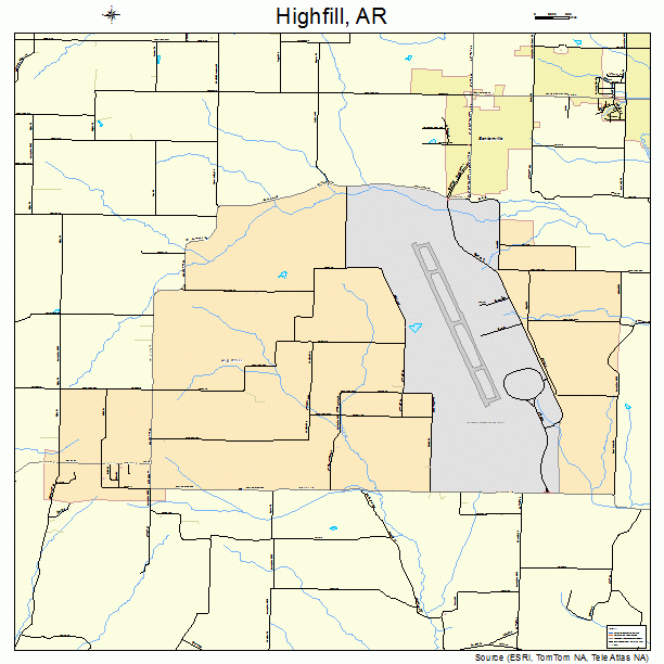 Highfill, AR street map