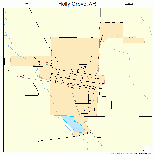 Holly Grove, AR street map
