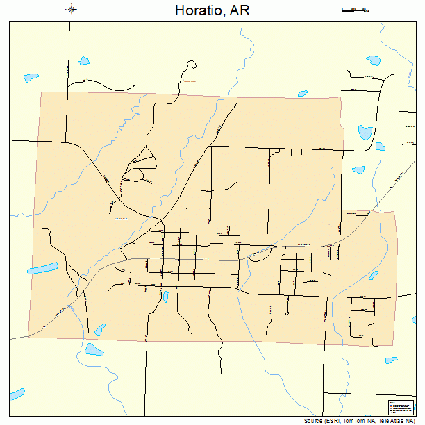Horatio, AR street map