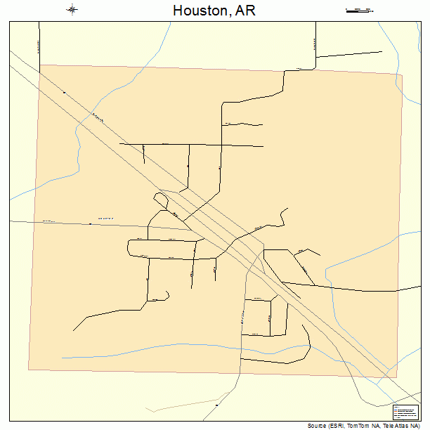 Houston, AR street map