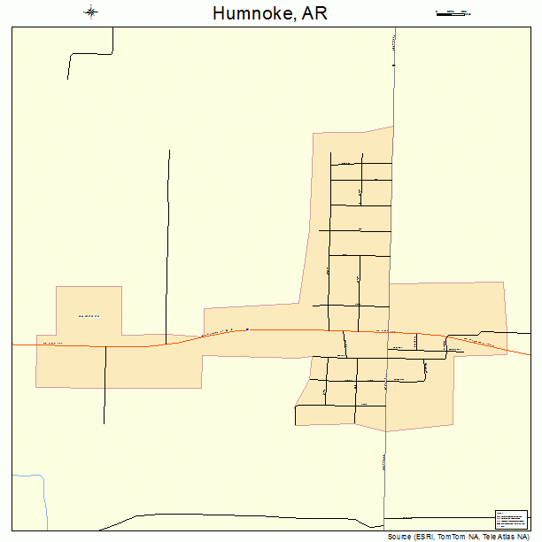 Humnoke, AR street map