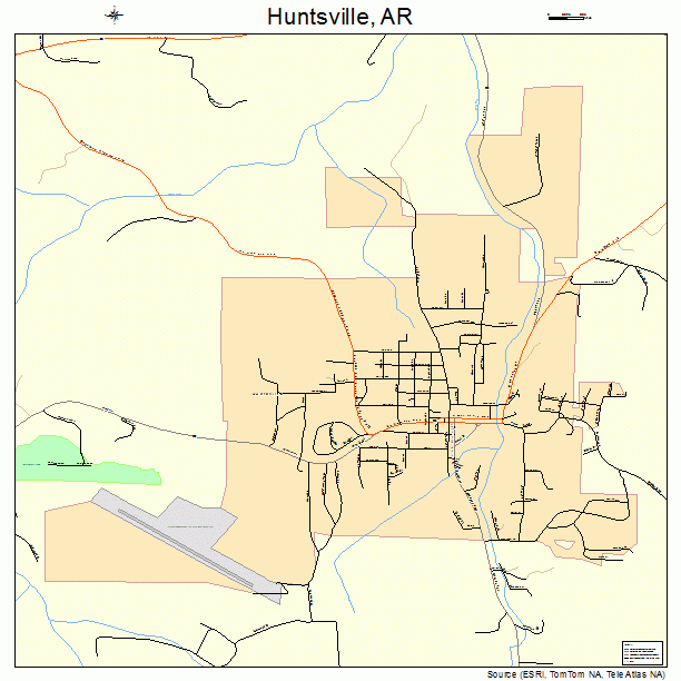 Huntsville City Street Map