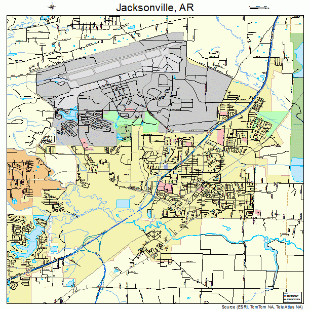 Jacksonville, AR street map