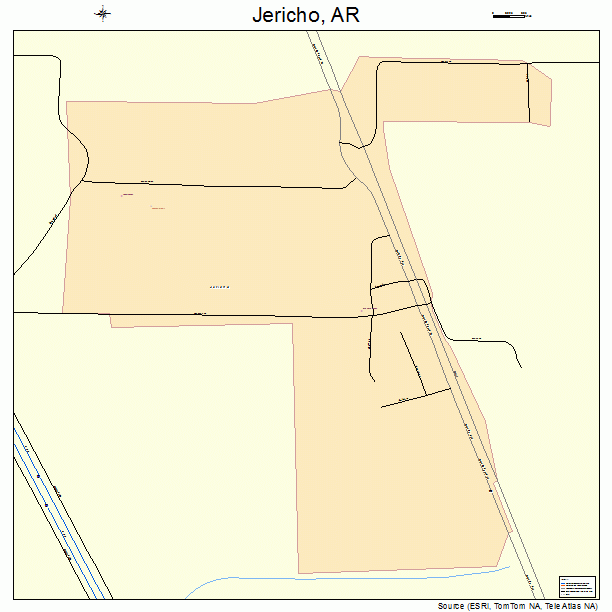 Jericho, AR street map