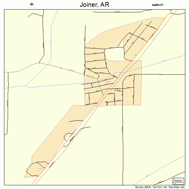 Joiner, AR street map