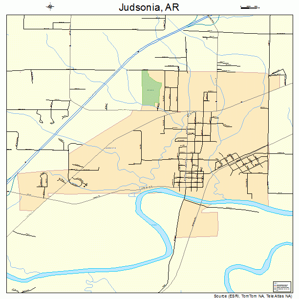 Judsonia, AR street map