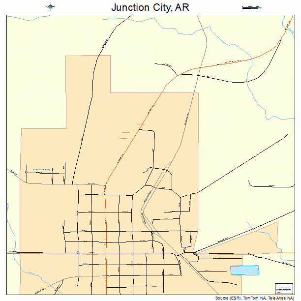 Junction City, AR street map