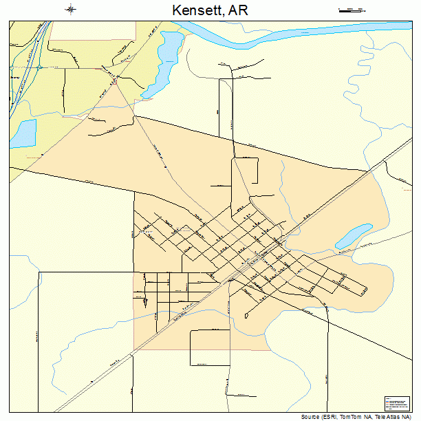 Kensett, AR street map