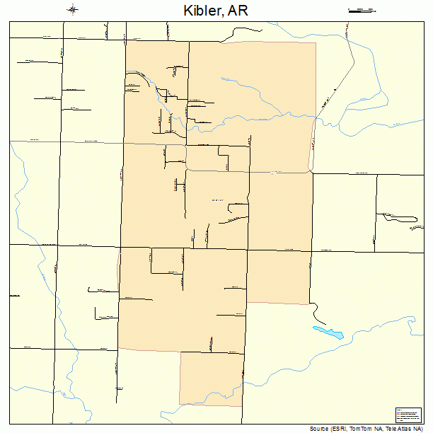 Kibler, AR street map