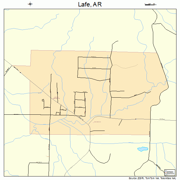 Lafe, AR street map