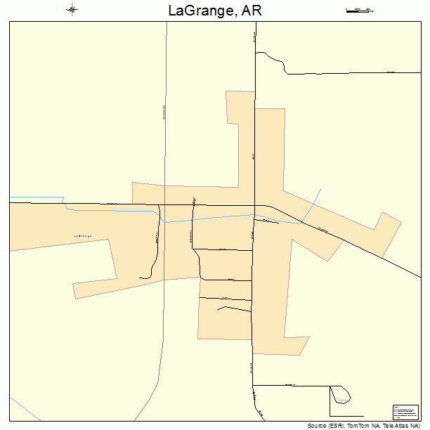 LaGrange, AR street map