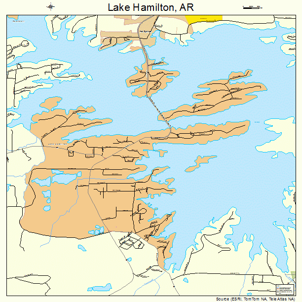Lake Hamilton, AR street map