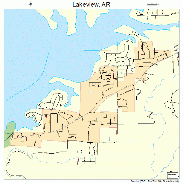 Lakeview, AR street map