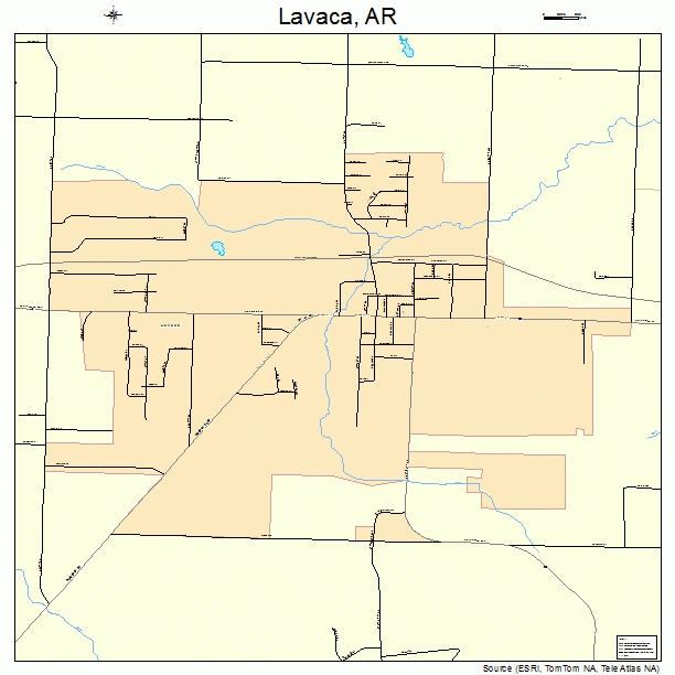 Lavaca, AR street map