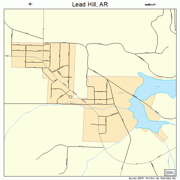 Lead Hill, AR street map