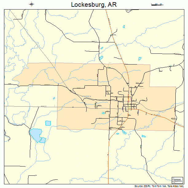 Lockesburg, AR street map