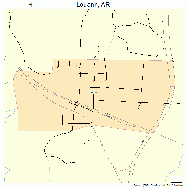 Louann, AR street map