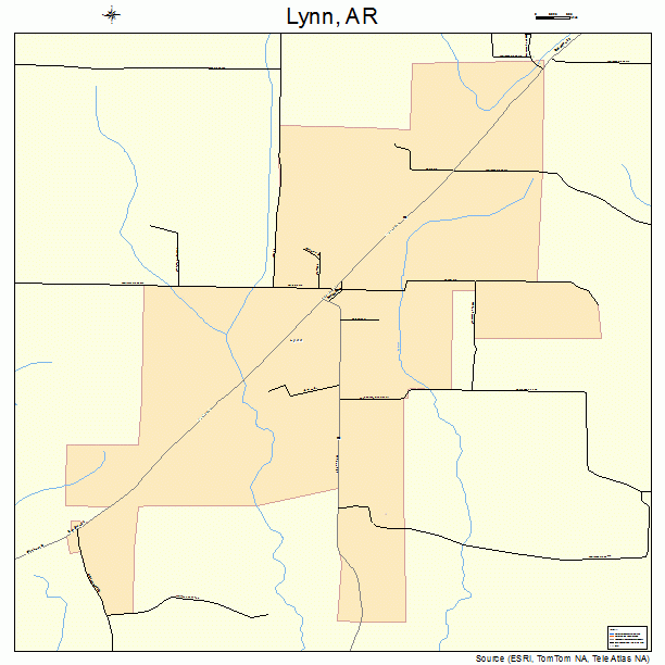 Lynn, AR street map