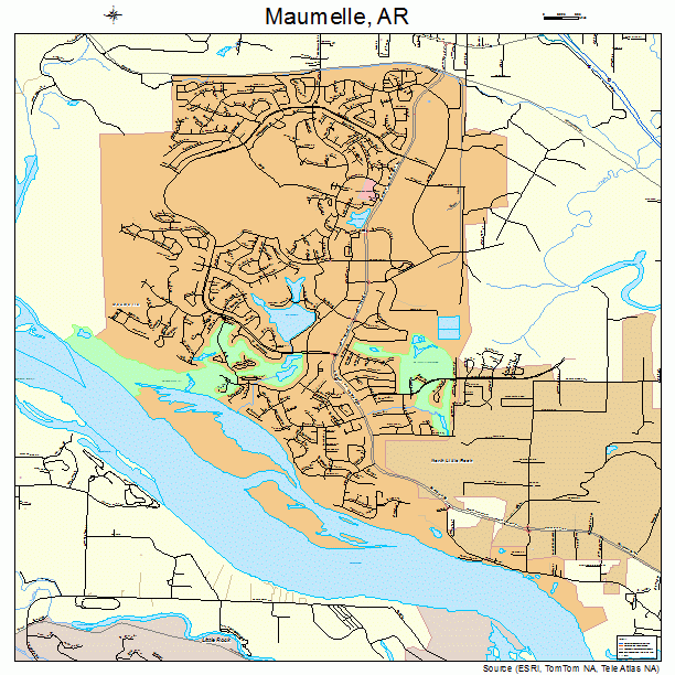 Maumelle, AR street map